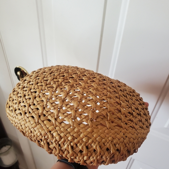 Vtg 1950's Straw Casquette Hat Made in USA size M - Picture 12 of 13